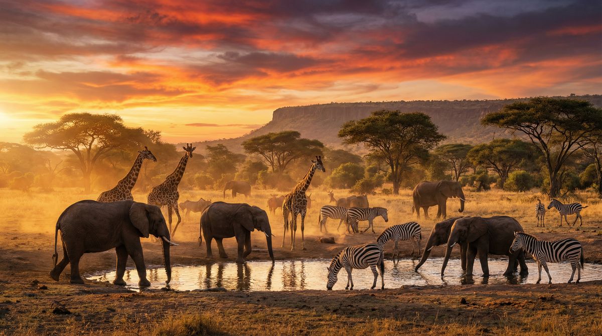 萝莉岛非洲动物视频